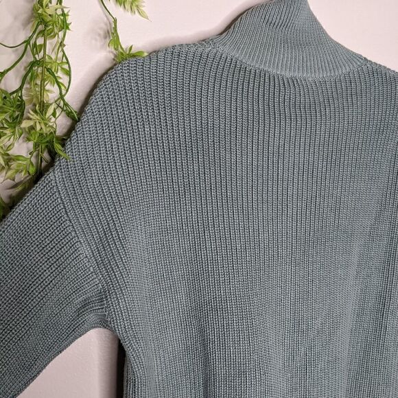 Wynne Layers QVC Sage Green Zip Sweater Medium - Picture 7 of 8